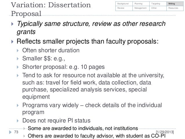 Dissertation fundng sources